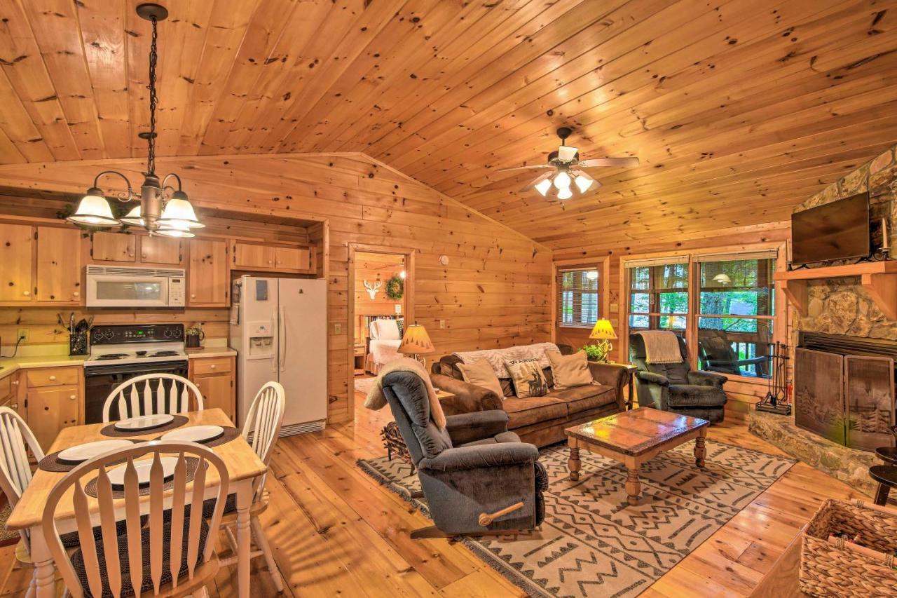 Pinot And Pine Chic Log Cabin About 5 Mi To Blue Ridge Eksteriør bilde